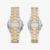 Juego de relojes Lennox Pavé bicolor para él y para ella Juego de relojes Lennox Pavé bicolor para él y para ella