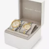 Juego de relojes Lennox Pavé bicolor para él y para ella Juego de relojes Lennox Pavé bicolor para él y para ella