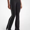 Leggings acampanados con cinta del logotipo