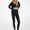 Leggings de cintura alta con cinta de logotipo y tejido elástico