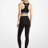 Leggings de cintura alta con cinta de logotipo y tejido elástico
