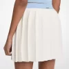 Minifalda plisada de punto elástico
