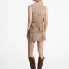 Minivestido de ante con flecos