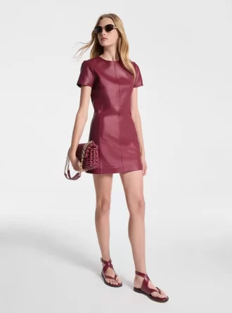 Minivestido de cuero