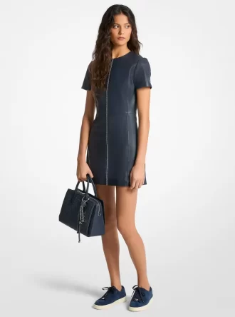 Minivestido de cuero