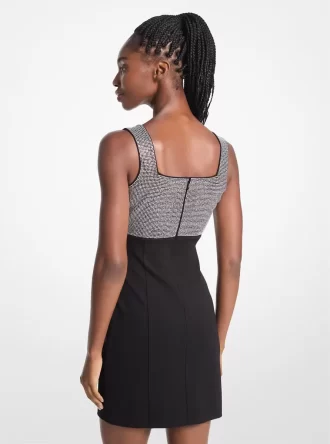 Minivestido de viscosa elástica con adornos