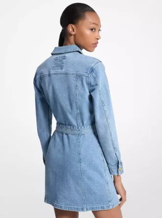 Minivestido vaquero con cinturón