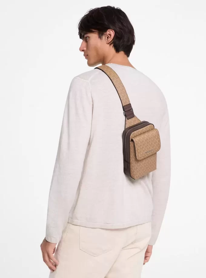 Mochila bandolera con el logotipo de Hudson Signature