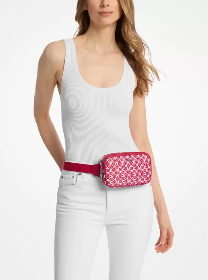 Mochila bandolera con estampado de logotipo pequeño Khai