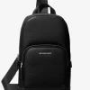 Mochila bandolera de cuero granulado Cooper Mochila bandolera de cuero granulado Cooper