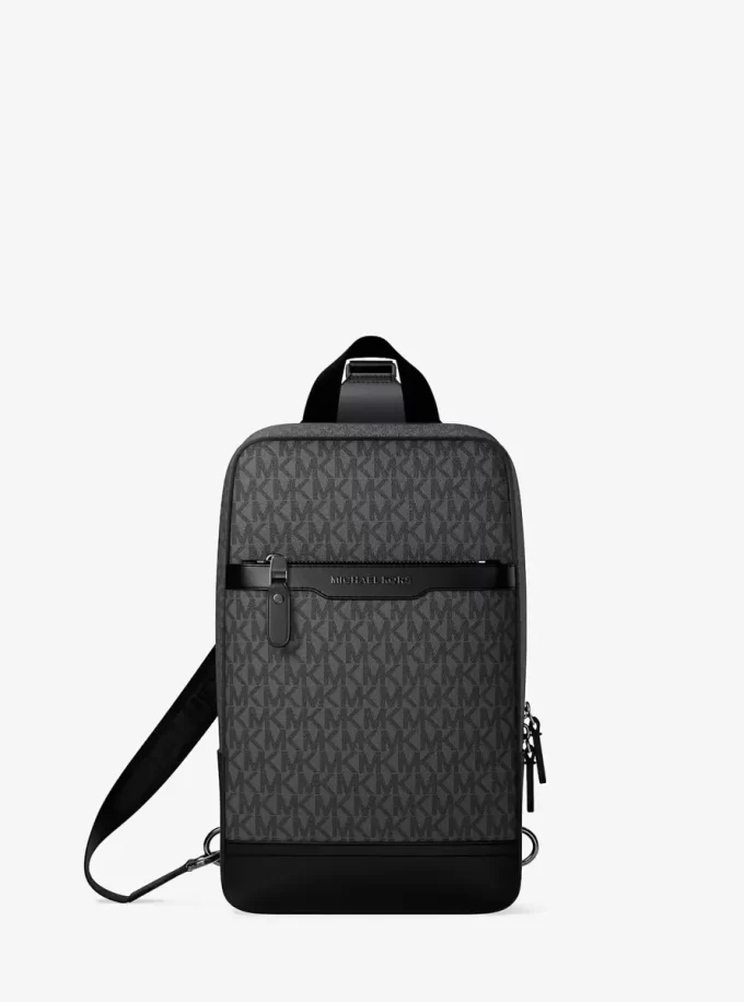 Mochila bandolera de viaje con el logotipo de Hudson Signature