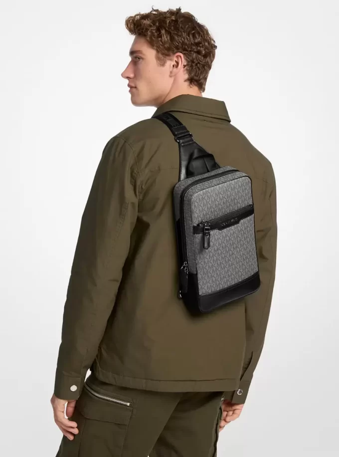 Mochila bandolera de viaje con el logotipo de Hudson Signature