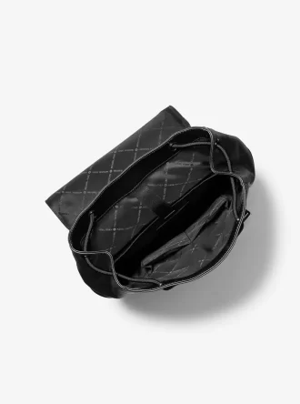 Mochila de cuero con ojales Hudson mediana