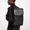 Mochila de cuero con ojales Hudson mediana Mochila de cuero con ojales Hudson mediana