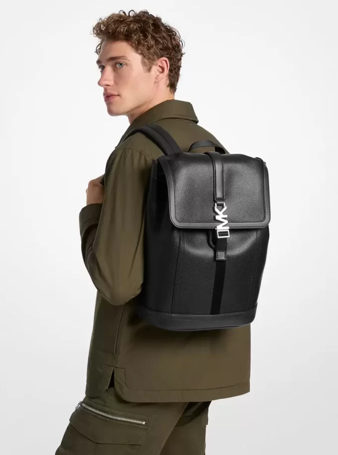 Mochila de cuero granulado Cyrus Mochila de cuero granulado Cyrus