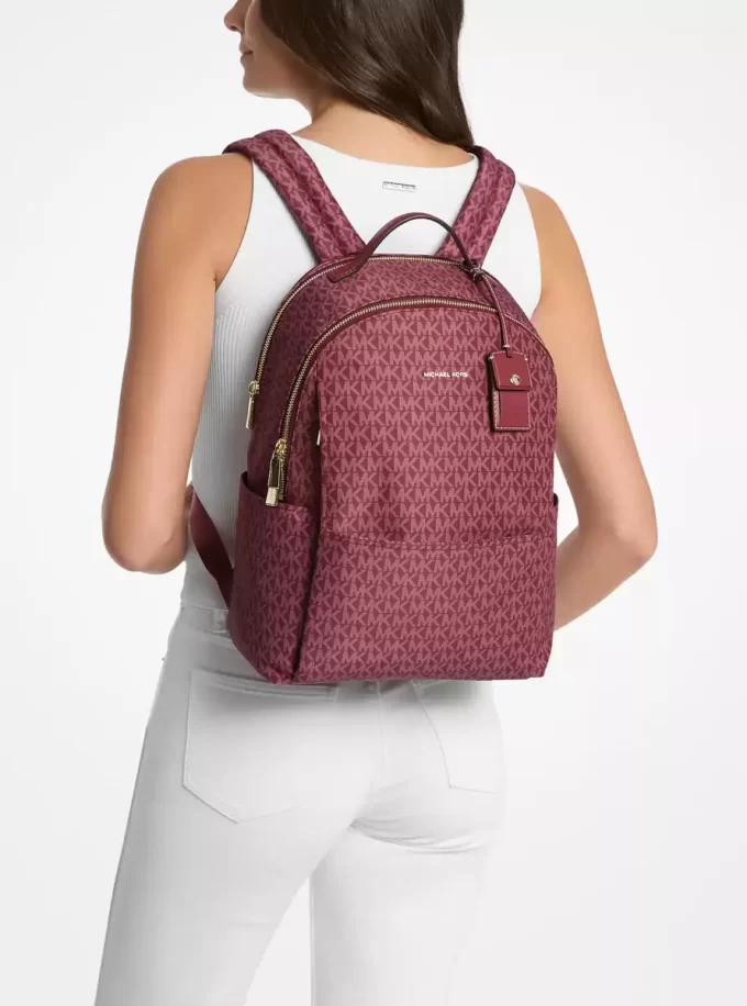 Mochila grande con logotipo de firma impreso de Sable Mochila grande con logotipo de firma impreso de Sable