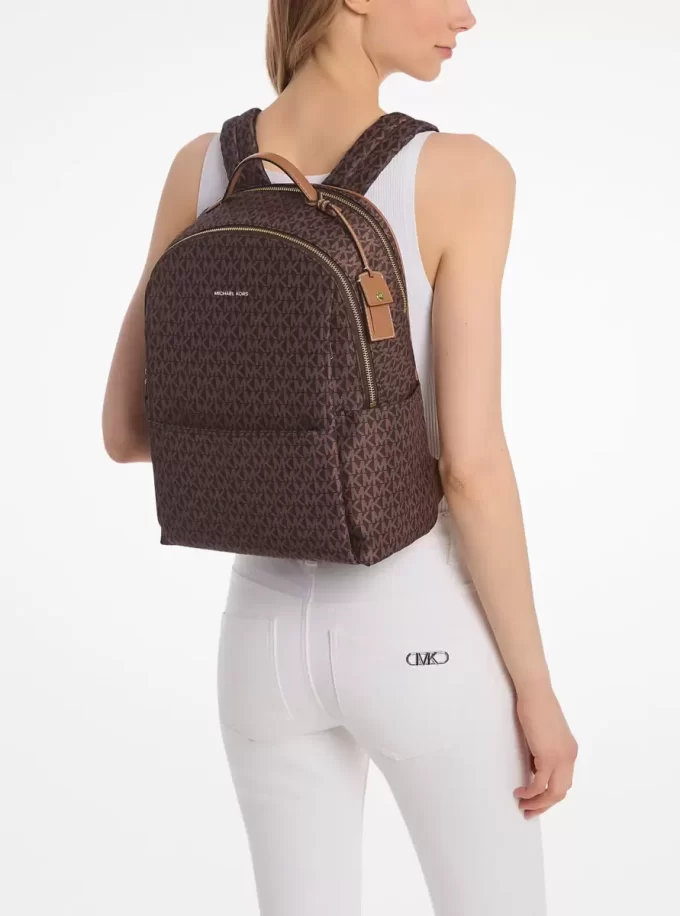Mochila grande con logotipo de firma impreso de Sable Mochila grande con logotipo de firma impreso de Sable