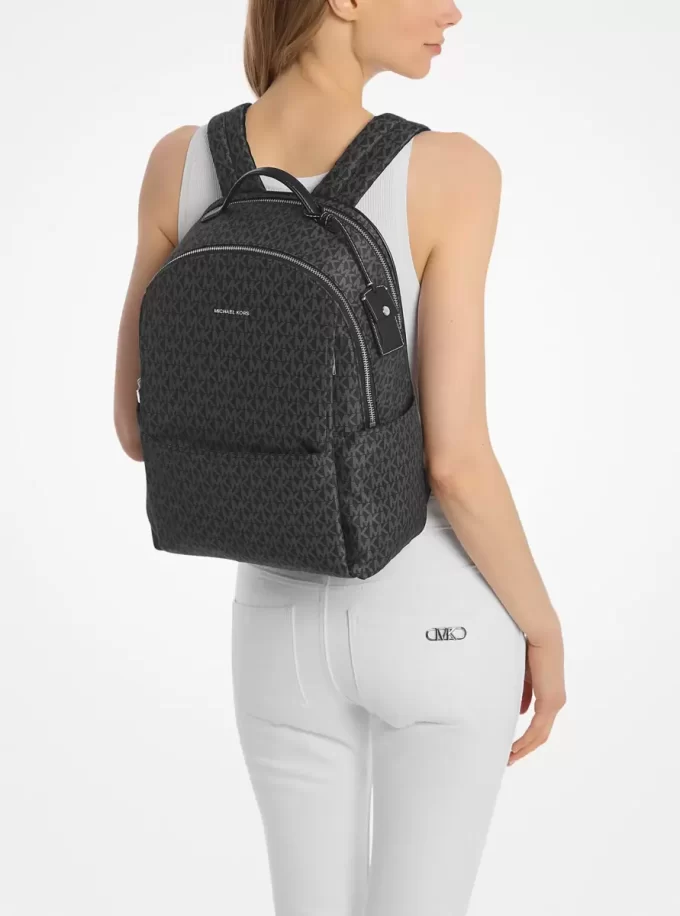 Mochila grande con logotipo de firma impreso de Sable Mochila grande con logotipo de firma impreso de Sable