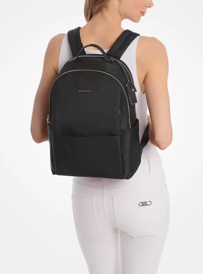 Mochila grande de nailon Sable Mochila grande de nailon Sable