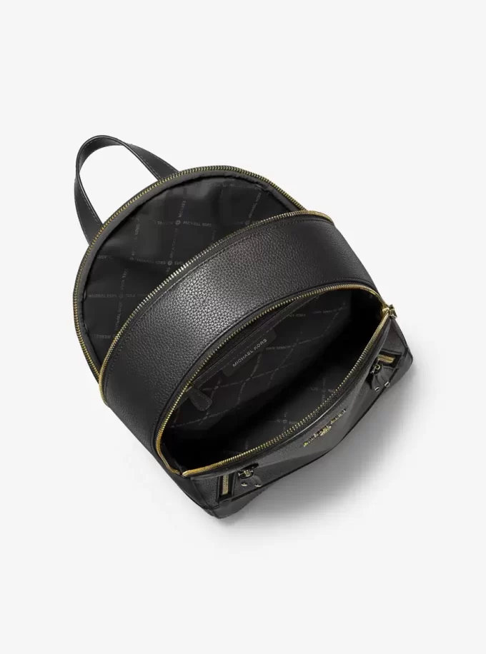 Mochila mediana Brooklyn de piel granulada Mochila mediana Brooklyn de piel granulada