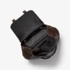 Mochila mediana Colby de piel bruñida con logotipo en relieve Mochila mediana Colby de piel bruñida con logotipo en relieve