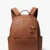 Mochila mediana de piel granulada Sable