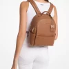 Mochila mediana de piel granulada Sable