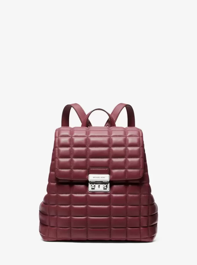 Mochila pequeña de cuero acolchado Tribeca