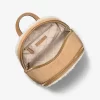 Mochila Rhea mediana de ante y borreguillo sintético Mochila Rhea mediana de ante y borreguillo sintético