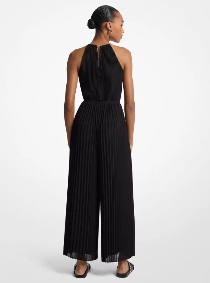 Mono halter plisado de georgette Mono halter plisado de georgette