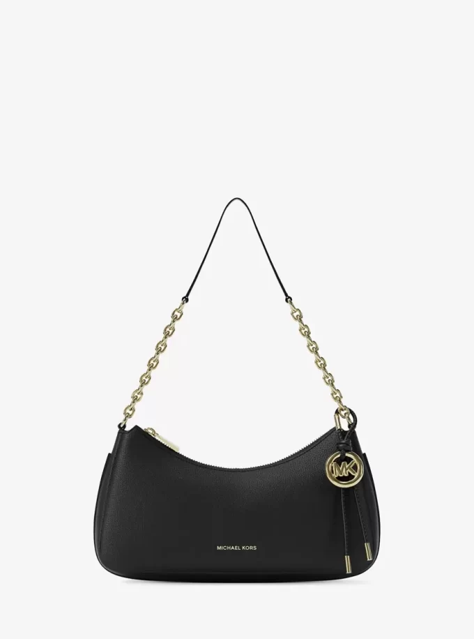 Nolita – Bolso de mano mediano de piel granulada con cadena Nolita – Bolso de mano mediano de piel granulada con cadena