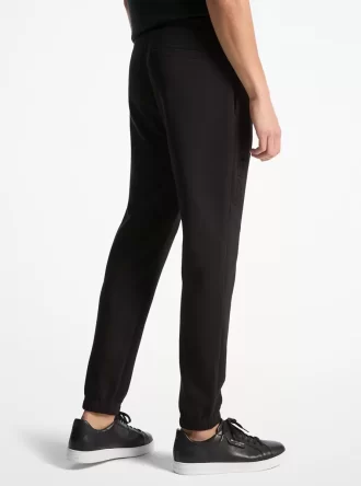Pantalón deportivo de algodón con logo en relieve