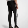 Pantalón deportivo de mezcla de algodón con cinta con el logo Pantalón deportivo de mezcla de algodón con cinta con el logo