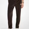 Pantalón deportivo de terciopelo a rayas Pantalón deportivo de terciopelo a rayas