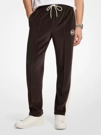 Pantalón deportivo de terciopelo a rayas