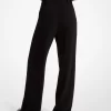 Pantalones anchos de crepé