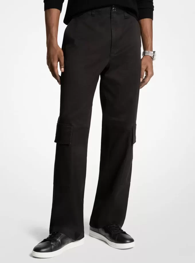 Pantalones cargo de algodón elástico Pantalones cargo de algodón elástico