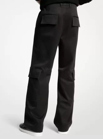 Pantalones cargo de algodón elástico