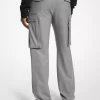 Pantalones cargo de lana elástica Pantalones cargo de lana elástica
