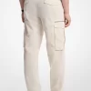Pantalones cargo de popelina de algodón elástico Pantalones cargo de popelina de algodón elástico