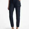 Pantalones cargo vaqueros elásticos lavados Pantalones cargo vaqueros elásticos lavados