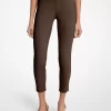 Pantalones con cremallera de mezcla de viscosa Pantalones con cremallera de mezcla de viscosa