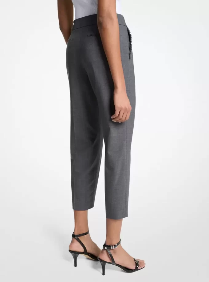 Pantalones cortos de lana elástica