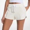 Pantalones cortos de mezcla de algodón con estampado de logotipo