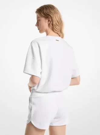 Pantalones cortos de punto jacquard con logotipo