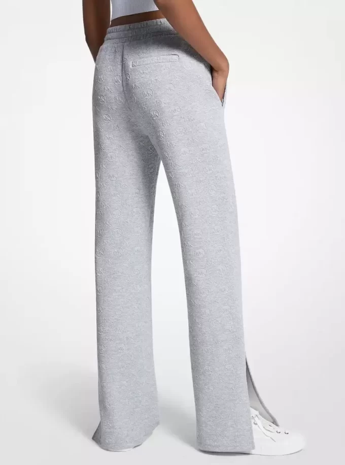 Pantalones deportivos con estampado jacquard del logo