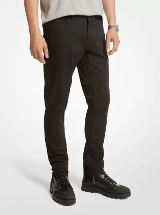 Pantalones Parker Slim-Fit de sarga elástica