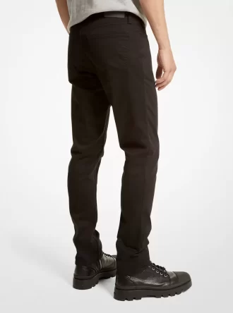 Pantalones Parker Slim-Fit de sarga elástica