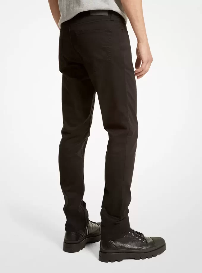 Pantalones Parker Slim-Fit de sarga elástica