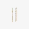Pendientes colgantes con baguette pavé Pendientes colgantes con baguette pavé